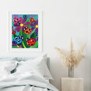 5D DIY Diamond Painting Ladybug Flower Full Drill Art Pictures Rhinestone Gifts