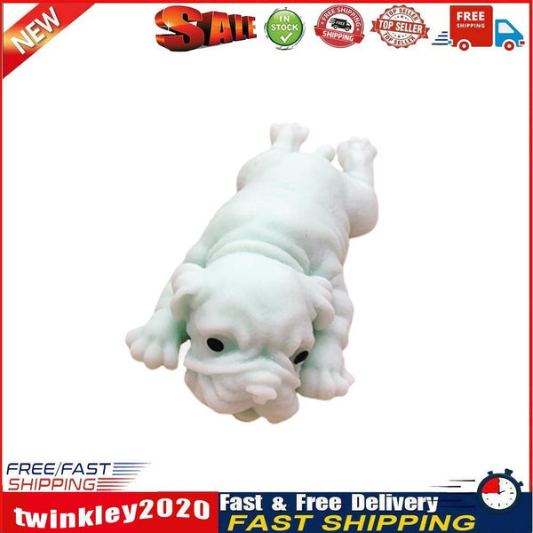 Simulation Soft Dogs Squeeze Ball Puzzle Anti Stress Artifact (White Dog) Newly