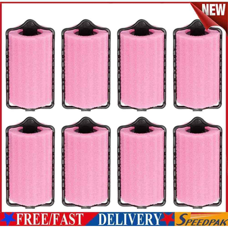 8pcs Hairdressing Home DIY Hair Rollers Curlers Lazy Roller Roll Styling To
