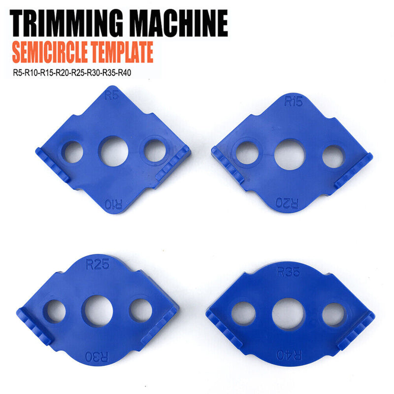 #A 4pcs/Set Woodworking Trimming Radius Corners Cutter Engraving Machine Fixture