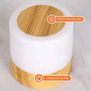 LED Night Light 7 Colors USB Bedside Living Room Table Lamp (Remote Wood) Newly