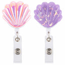 Chest Cards Key Ring ID Name Card Retractable Shell Shape Lanyards Badge Holder