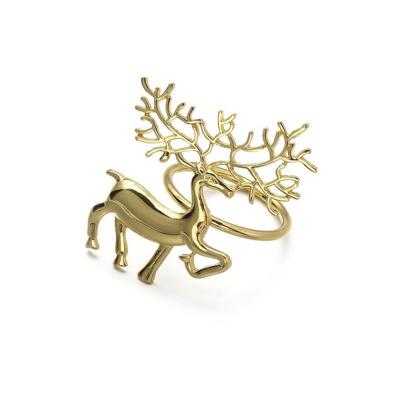 Elk Santa Claus Mouth Ring Napkin Ring Table Decoration Christmas Supplies