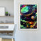 Planets in Sky Oil Paint By Numbers Kit DIY Drawing for Adults Home Decoration