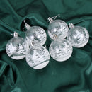 Gifts DIY Crafts Plastic Snow Ball Drop Pendant Ball Bauble Xmas Hanging