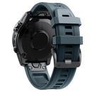 26mm Silicone Strap for Garmin Fenix 7X/6X/5X/5X Plus/3 Watch (Rock Blue) Newly