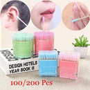 Care Applicator Tool Buds Sticks Cotton Swabs Bamboo Wood Nose Ears Cleaning
