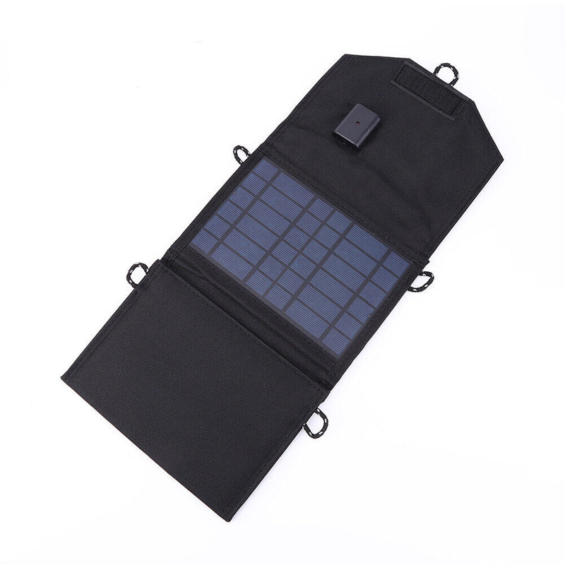 30W 5V USB Solar Panel Pack Portable Outdoor Foldable Charger with Carabine