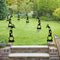 Metal Black Tree Trunk Gnome Lawn Stakes Yard Art Outdoor Home Garden Decorat