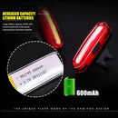2pcs Bicycle Rear Light LED Small, Bicycle Lighting USB Rechargeable, IPX4 Water