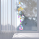#A 1/5pcs Crystal Wind Chime Light Catcher Chaser Windbell Ornament Garden Decor