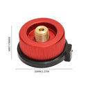 Camping Stove Adapter Split Stove Gas Adapter Converters for BBQ (Red) Newly