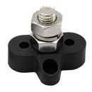 Bus Bar M10 Positive Power Distribution Stud Terminal Block (Black) Newly