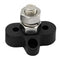Bus Bar M10 Positive Power Distribution Stud Terminal Block (Black) Newly