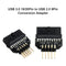 USB 3.0 20-Pin to USB 2.0 9-Pin Adapter Front Panel Connector Converter (B)