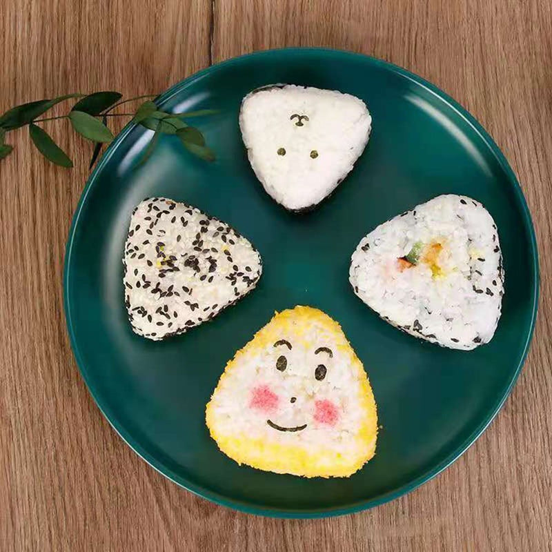 DIY Baby Face Laver Stamp Seaweed Nori Rice Ball Maker Onigiri Mold Sushi Tool