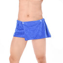 Microfiber Soft Wearable Bath Towel Short Pants Beach Gym Shorts (Blue) Newly