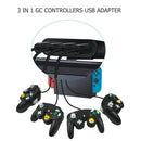 3 in 1 GC Controller Adapter Fit for Nintendo Switch Wiiu/PC Gamepad Converter