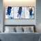 Feather Abstract 3 Panels Oil Paint By Numbers Kits Canvas Drawing DIY Coloring