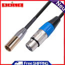 XK101K18 Camera Video Assist Mini XLR 3 Pin Male to XLR 3 Pin Female Audio Cable