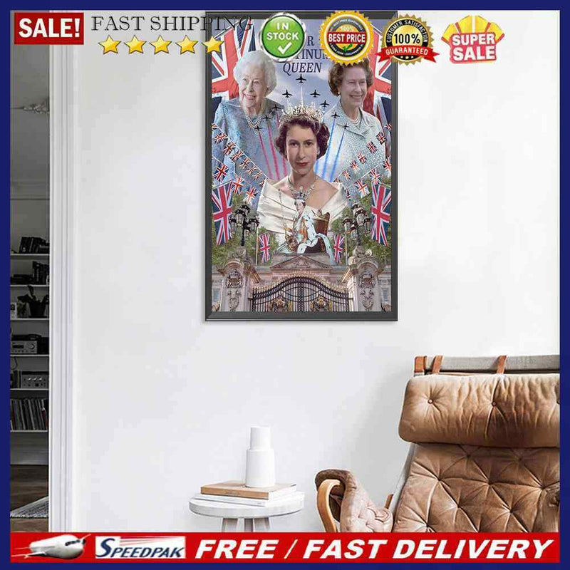 Elizabeth II 5D DIY Diamond Painting Kits Full Round Drill Wall Decor Art Crafts