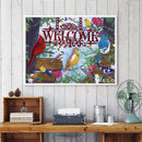 Handmade Part Drill Bird Letter 5D Special Shaped DIY Diamond Painting Kit Gift
