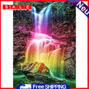 5D DIY Full Drill Diamond Painting Rainbow Waterfall Embroidery Mosaic Decor Kit