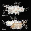 Jewelry White Flower Bridal Clips Bridesmaid Tiara Hair Combs Flower Hair Pin