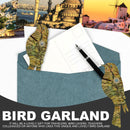 Bird Garland 10 Pack Bird Hanging Ornaments Decoration Bookmark with Ropes