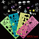 Draw Pictures Geometric Ruler Animal Drafting Tools Stationery For Students