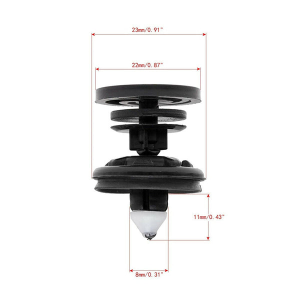 20*Car Clips Door Trim Panel Auto Fastener Retainer for Passat B7 Polo Seat Leon