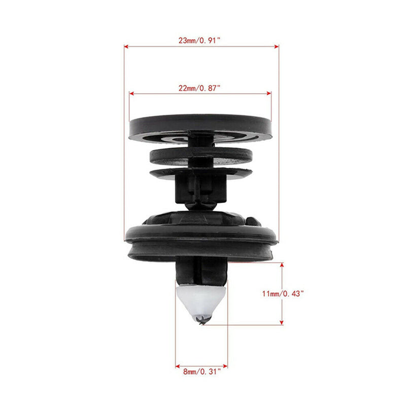 20*Car Clips Door Trim Panel Auto Fastener Retainer for Passat B7 Polo Seat Leon