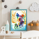 Wolf With Wings 40x50cm Oil Paint By Numbers Picture DIY M735