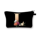 Cosmetic bag, cosmetic bag, cosmetic bag, motif: alphabet with flowers