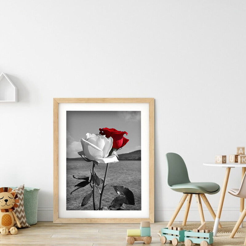 5D DIY Diamond Painting Black Red Rose Full Drill Rhinestone Mosaic Art Picture