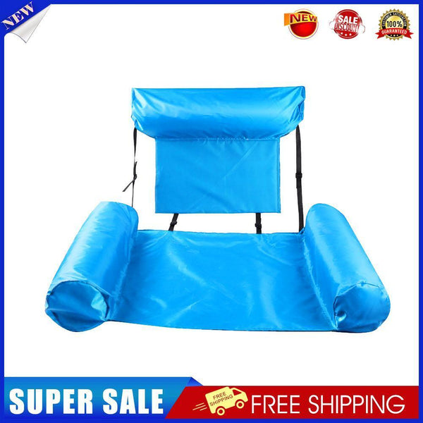 Floating Row Swimming Pool Inflatable Foldable Water Hammock Bed (Sky Blue)