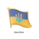 1pcs 22mm Ukraine Map Lapel Pin Brooch Clothing Accessories(B Epoxy)