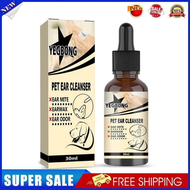 Cat Dog Ear Cleanser Anti Mites Cleaning Ear Wax Relieve Itching Ear Care