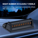 Number Stop Sign Plate Car Temporary Parking License Card Phone Holder Newly