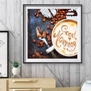 5D DIY Morning Coffee Cup Full Round Diamond Painting Mosaic Abstract Pictures