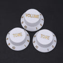 3pcs/Lots of Plastic Electric Guitar Bass Volume Rotary Selector Potentiometer Caps Diameter