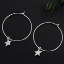 Boho Gothic Party Hip Hop Star Hoop Earrings Ear Stud Dangle Drop Large Circle