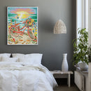 Full Embroidery Beach Bike 2-Strand 14CT Counted Cross Stitch Cotton DIY Kit