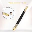140mm Flexible Hose Car Wheel Valve Stem Tire Valve Extension w/ Steel Cap Newly