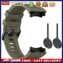Silicone Watchband with Tools Watch Strap for Amazfit T-Rex 2 A2169 (Green)