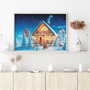 Full Round Drill Diamond Painting Candy House Pictures Handiwork Art Mosaic K
