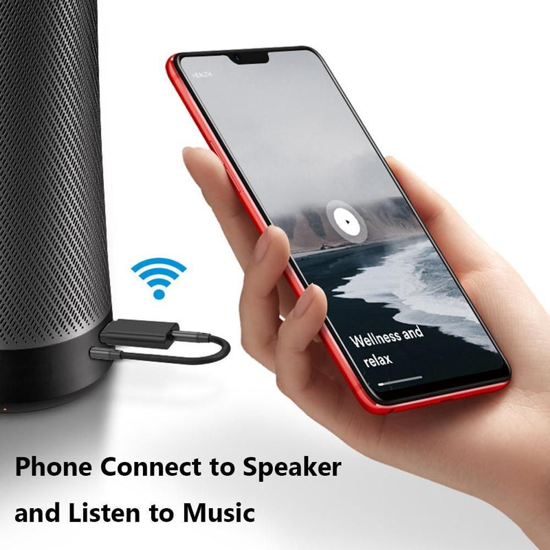 Dongle Stereo AUX Bluetooth 5.0 Adapter Audio Receiver 2-in-1 USB Transmitter