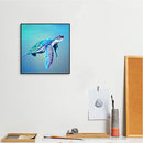 Swimming Turtle Canvas Paint By Numbers Oil Hand Painted Drawing Kit Home D