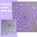 Halloween Props Spider Web Outdoor Party Light Up Cobweb Lighting Decor New_