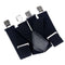 X Back Elastic Braces Adjustable Strap Clip Mens Braces Suspenders Solid Color